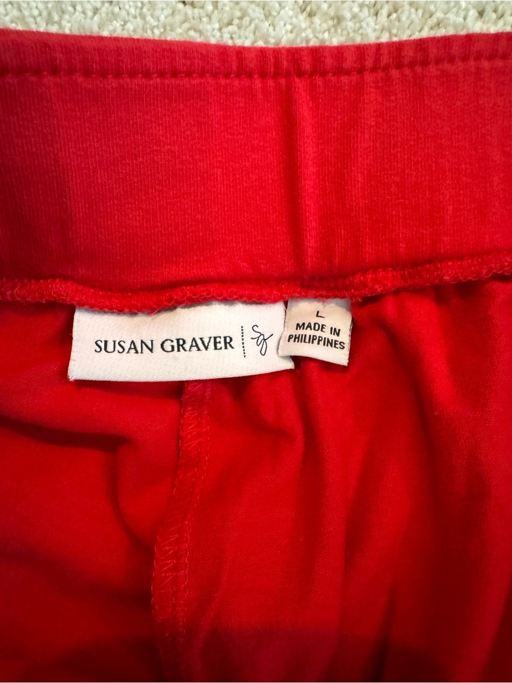 Susan Graver Red Skort - Picture 2 of 9